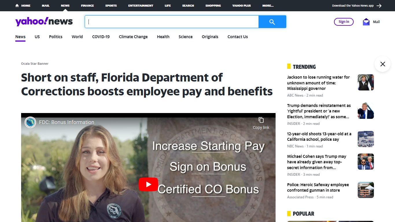 Short on staff, Florida Department of Corrections boosts employee pay ...